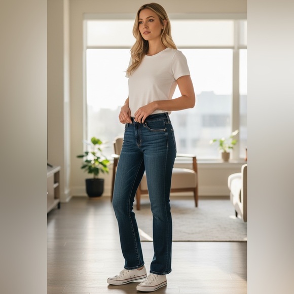 Veronica Beard Denim - Veronica Beard Dark Blue Straight Leg Jeans